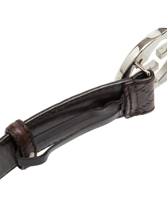 Gucci GG Pattern Interlocking Belt 90 36 Brown Leather main image 5